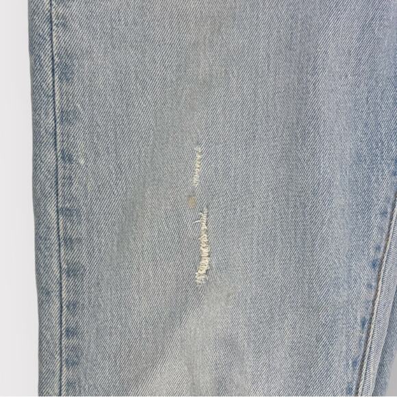 Levi's 501 Skinny Light Wash Distressed Jeans in Low Pro Size 25 - Picture 10 of 10
